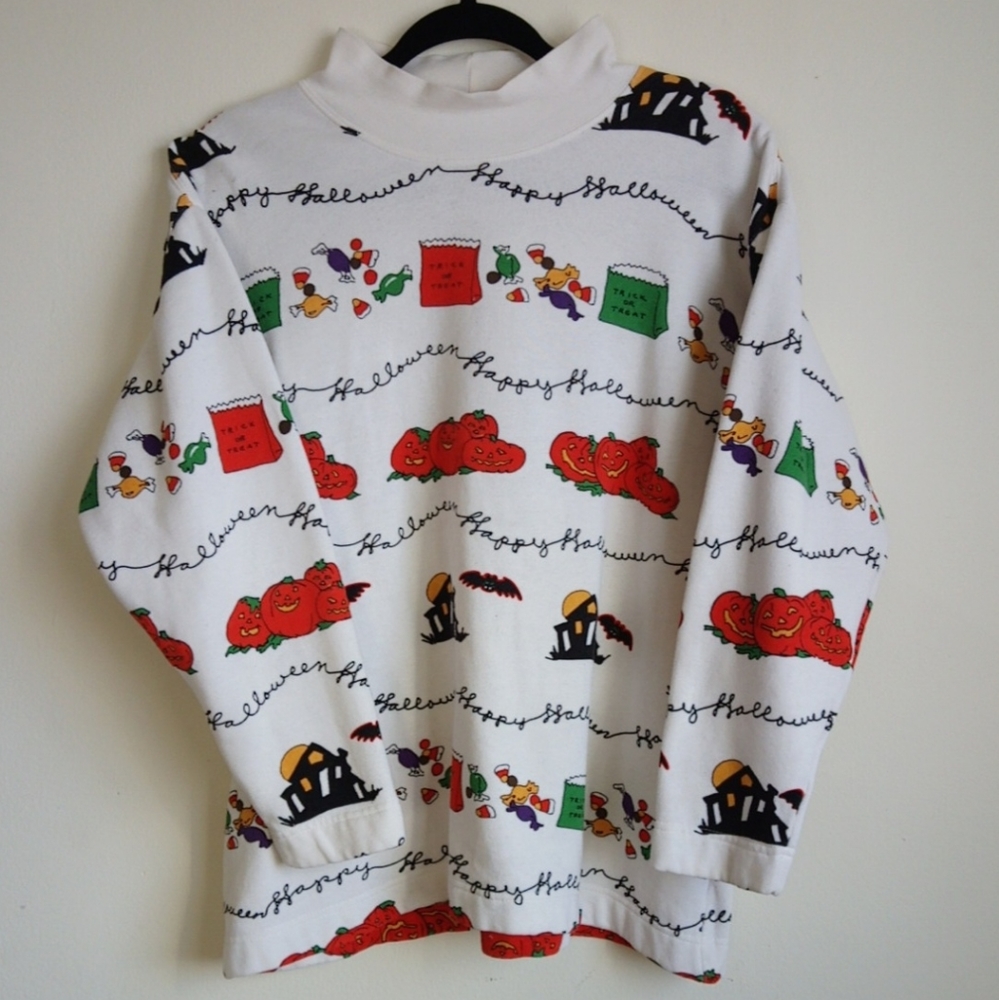 Halloween Mock Turtleneck Sweater